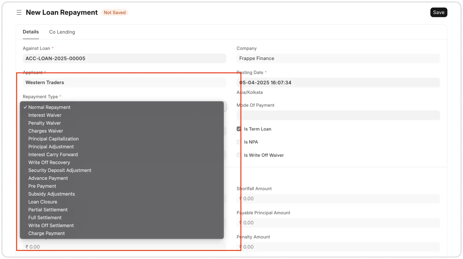 Handle Collections and Repayments