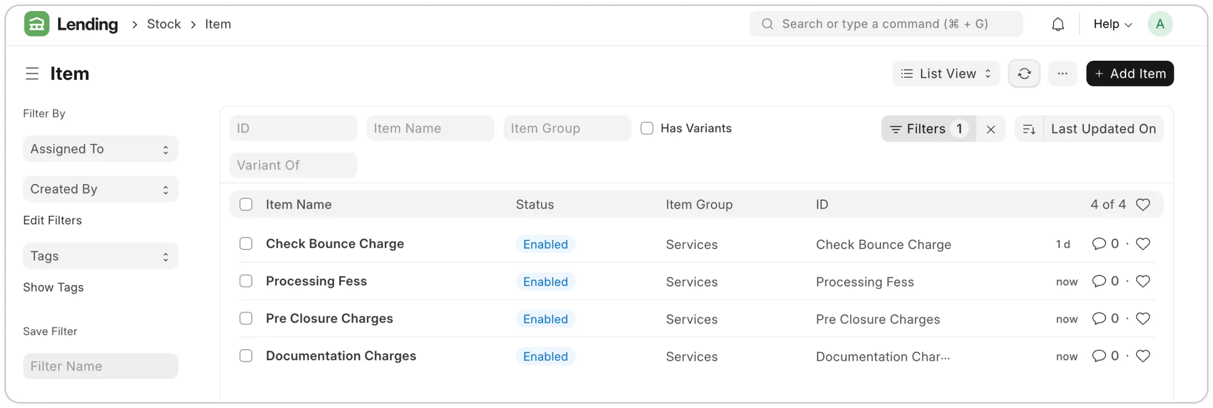 Create and Apply Charges