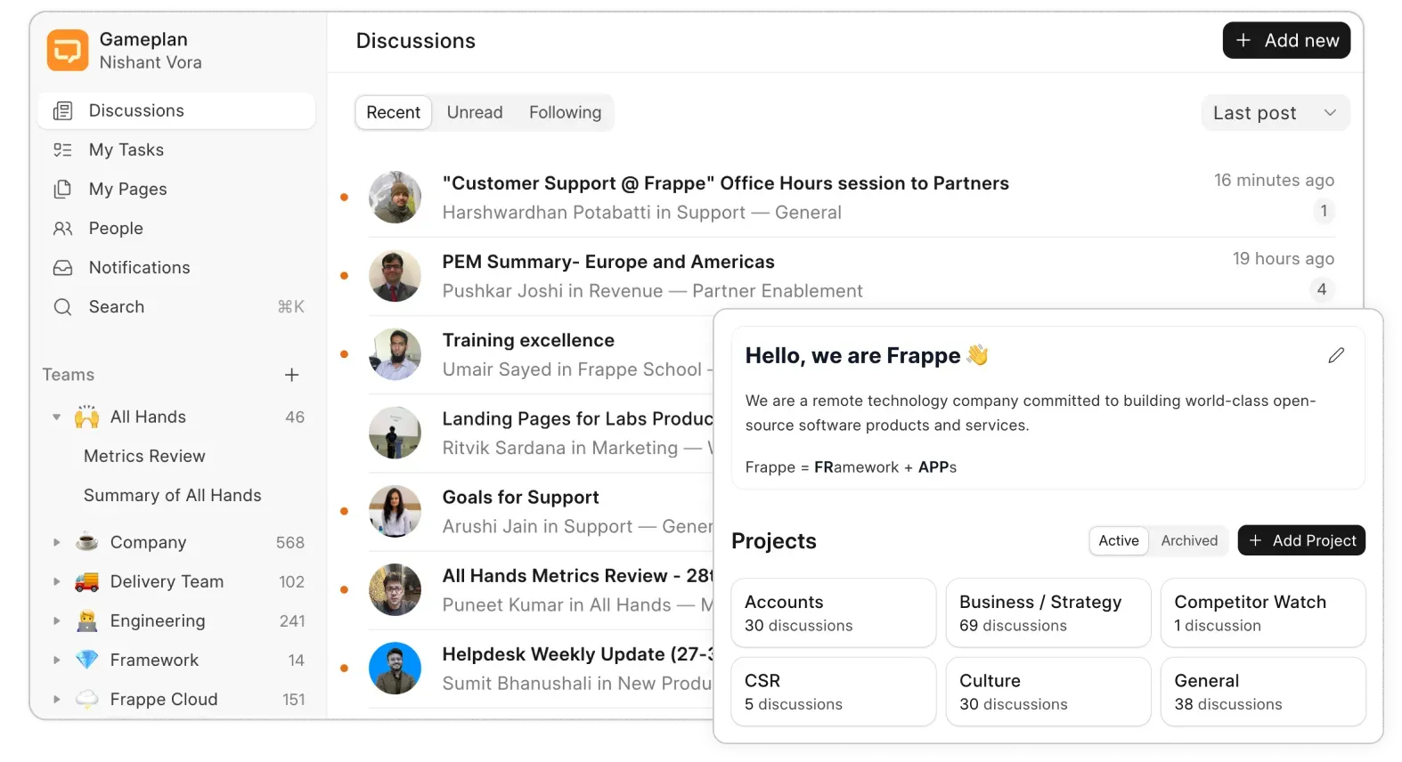 Structured data organization