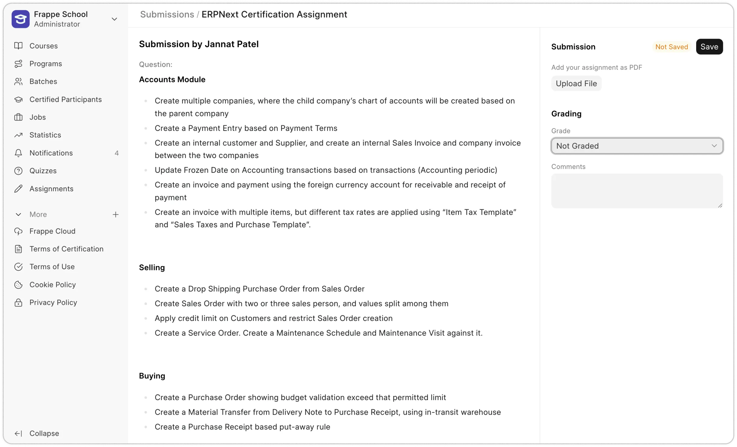 Schedule and Manage Assessments