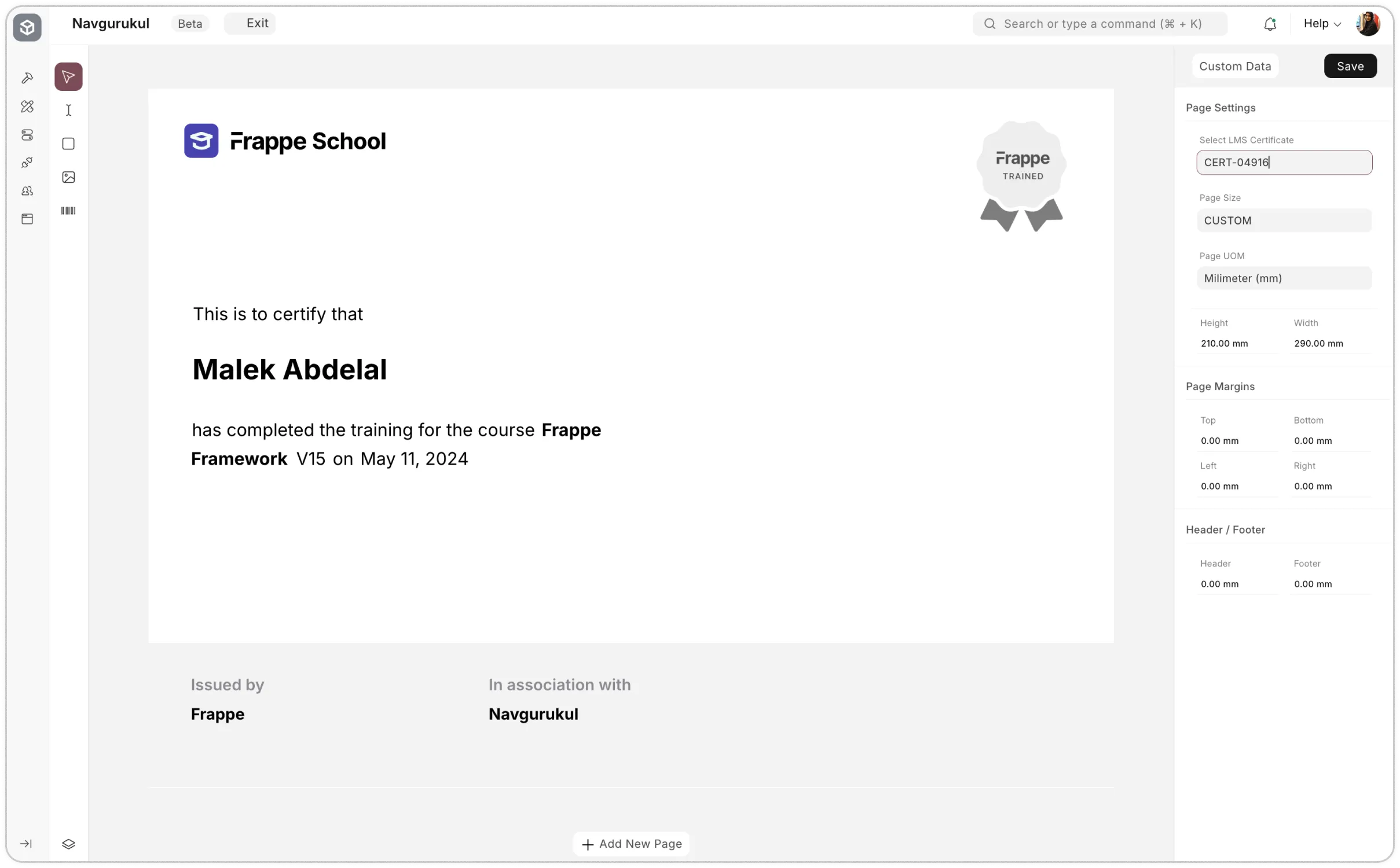 Customize Certificate Templates