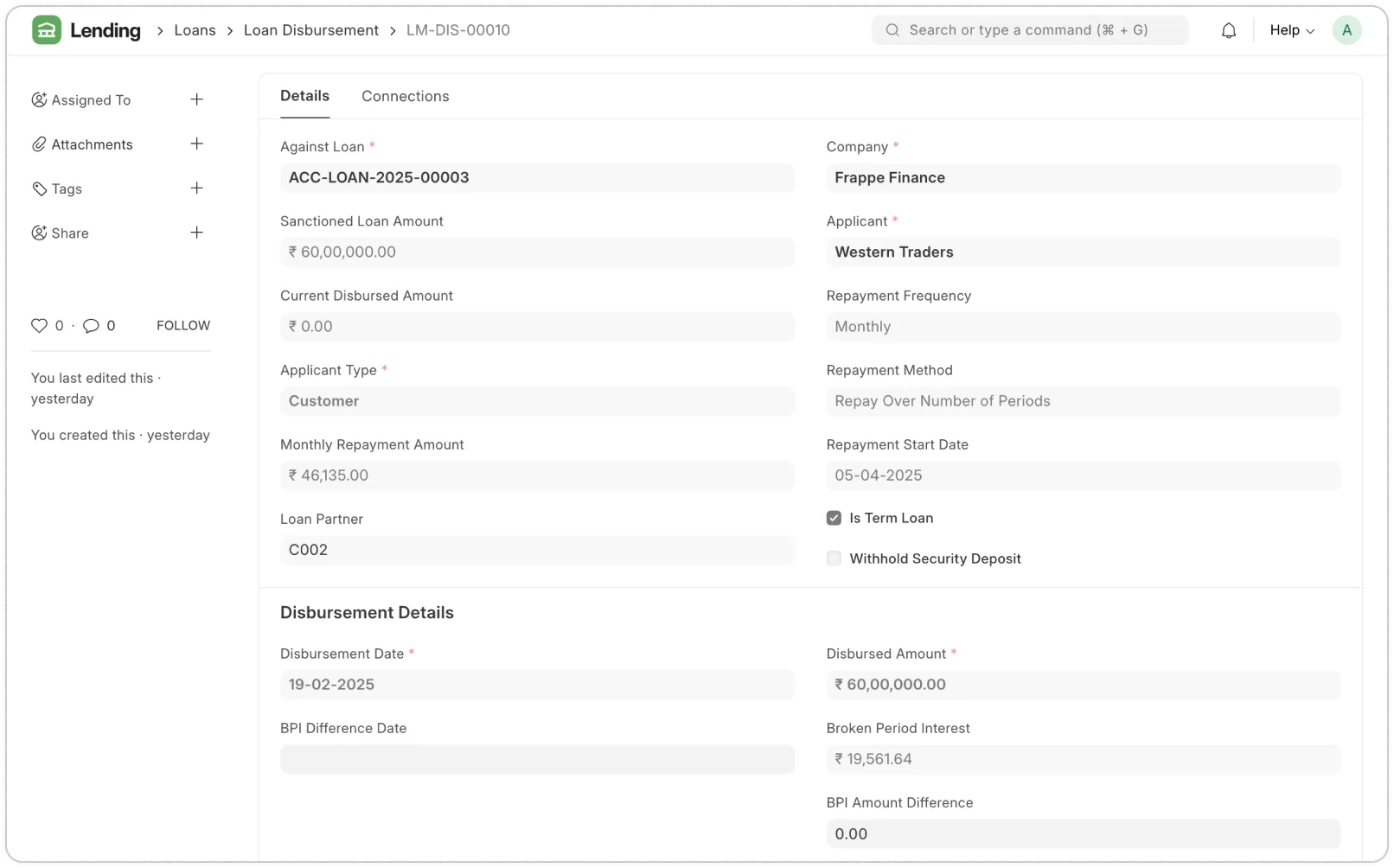 Process Loan Disbursements
