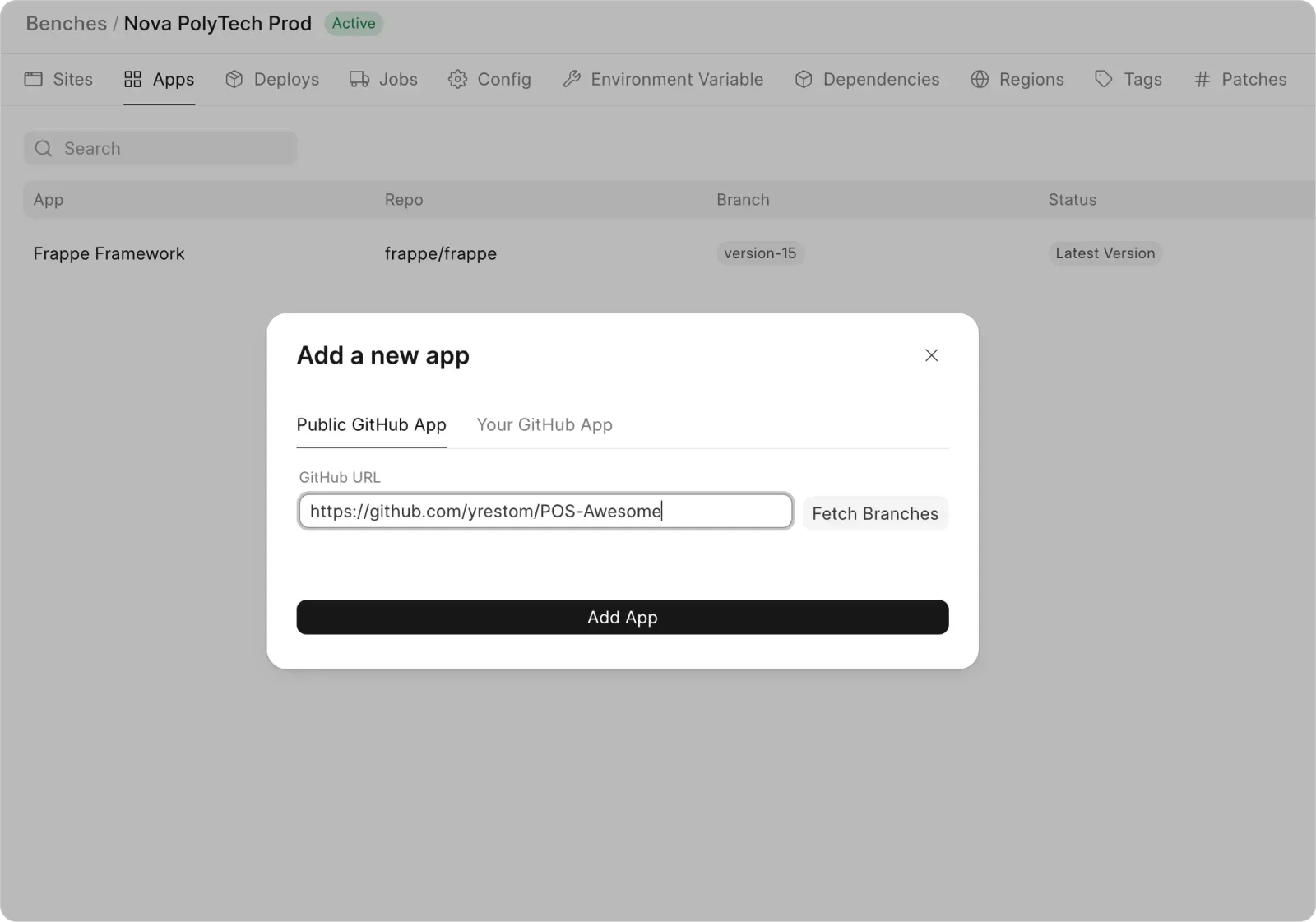 Build and Deploy Custom Frappe Apps