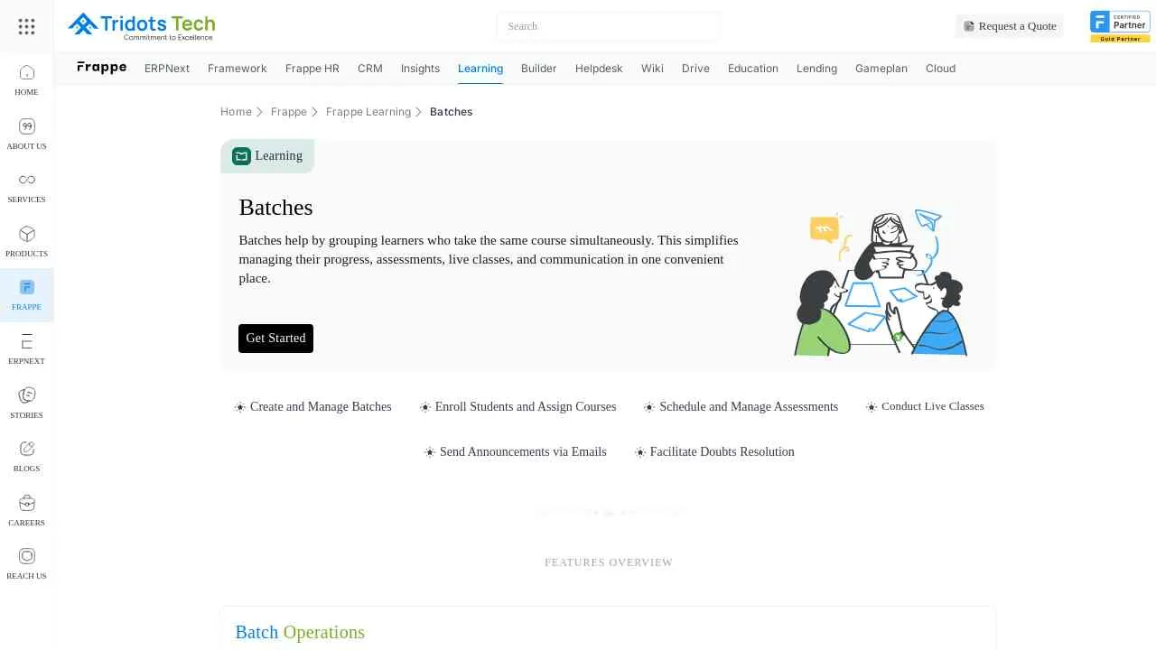 Open-Source Frappe Learning Batches – Manage Courses & Groups