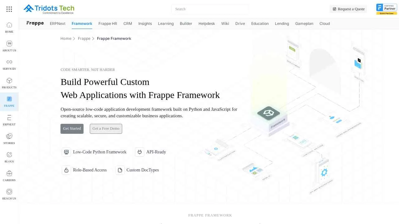 Frappe Framework – Low-Code Open-Source Platform | Tridots Tech