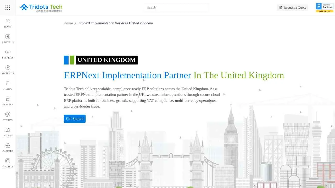 ERPNext Implementation Services in the United Kingdom | Tridots Tech