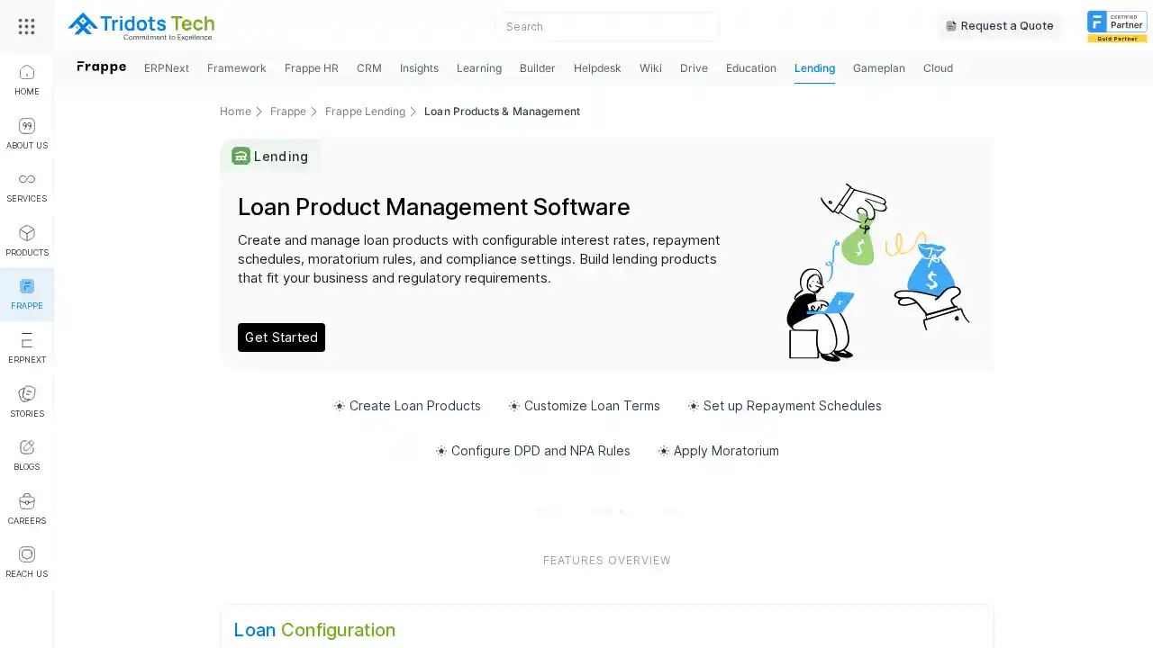 Loan Products & Management Solutions | Tridots Tech