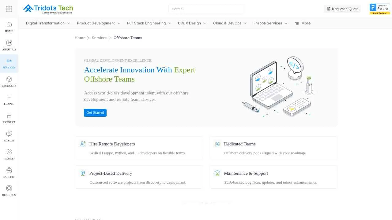 Offshore Software Development & Maintenance | Tridots Tech
