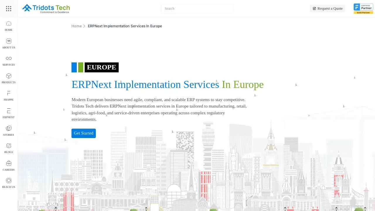 ERPNext Implementation Services in Europe | Tridots Tech