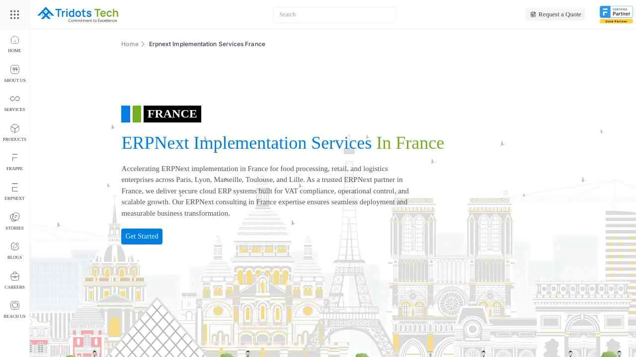 ERPNext Implementation Services in France | Tridots Tech