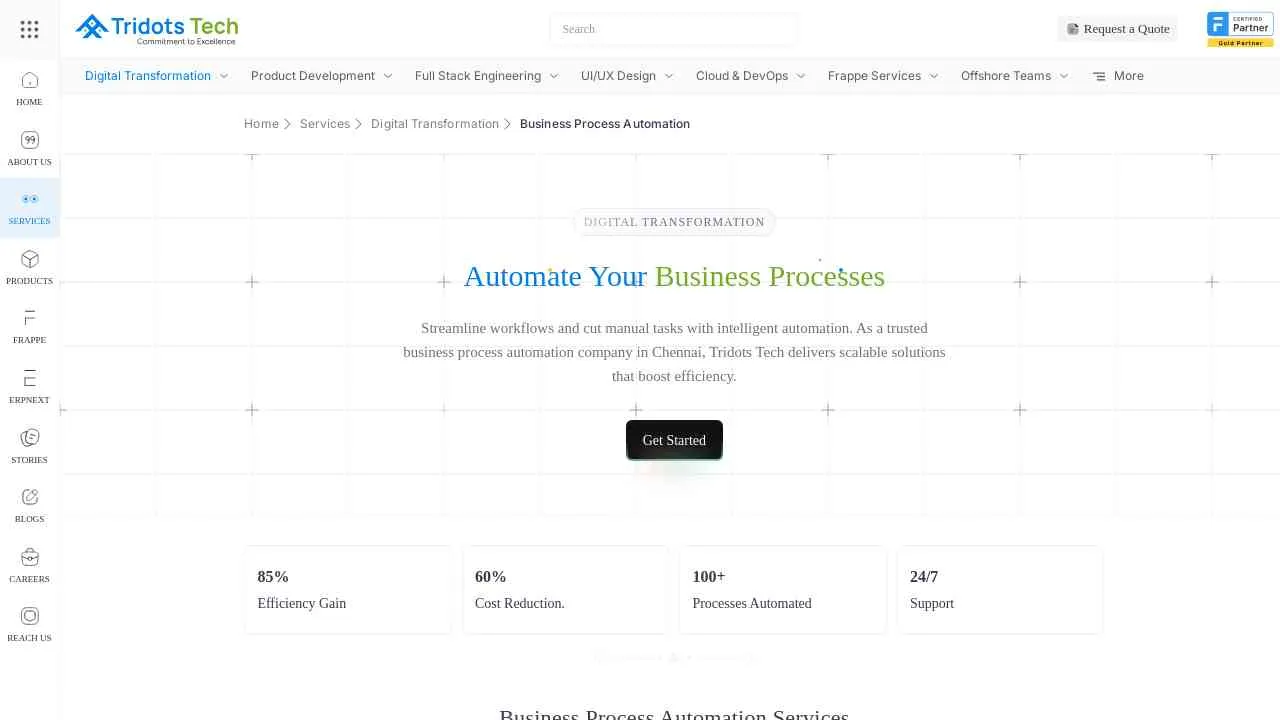 Business Process Automation Company in Chennai | Tridots Tech