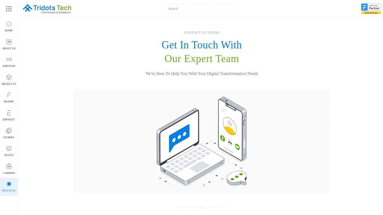 Contact Tridots Tech | ERPNext & Frappe Gold Partner in Chennai