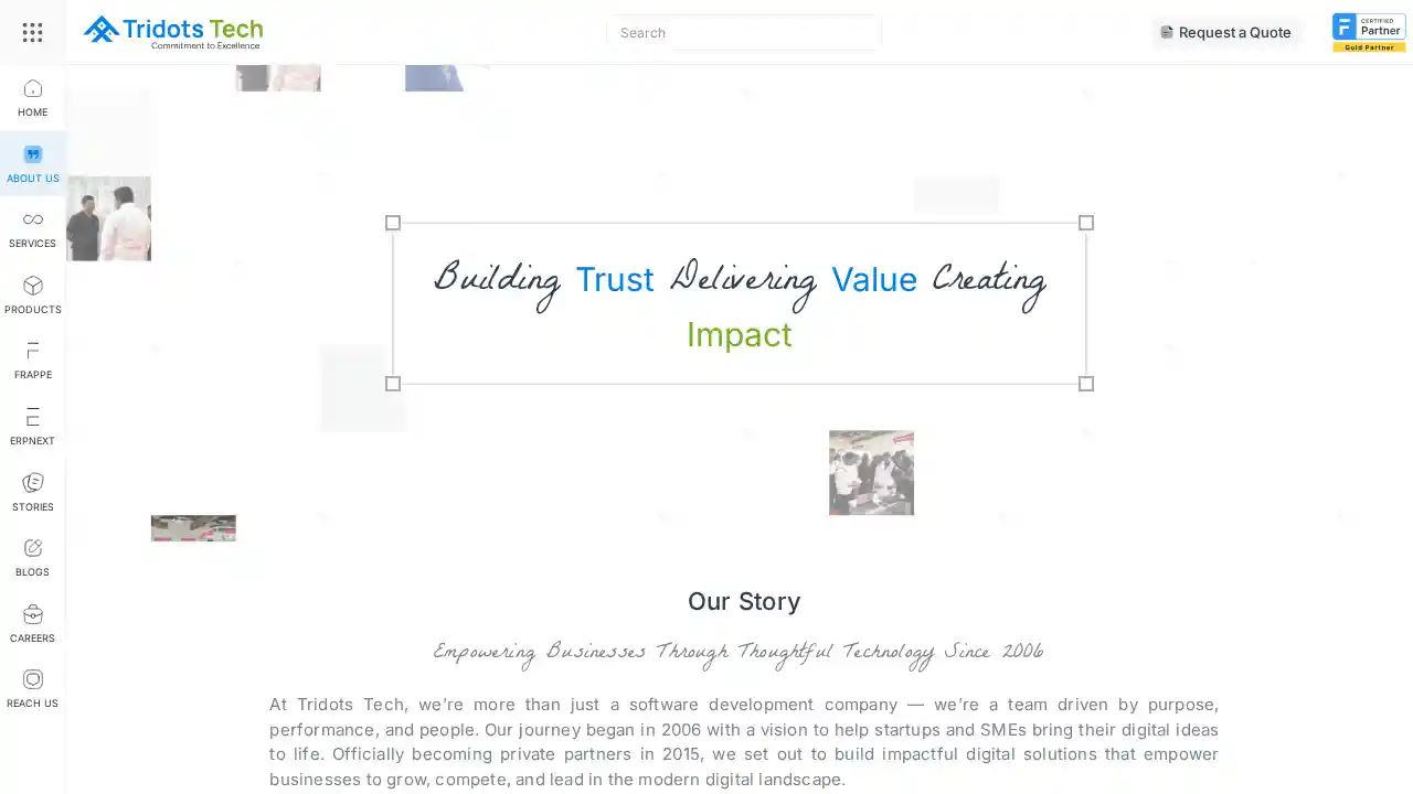 About Tridots Tech | Software Development & ERPNext Company in Chennai ...