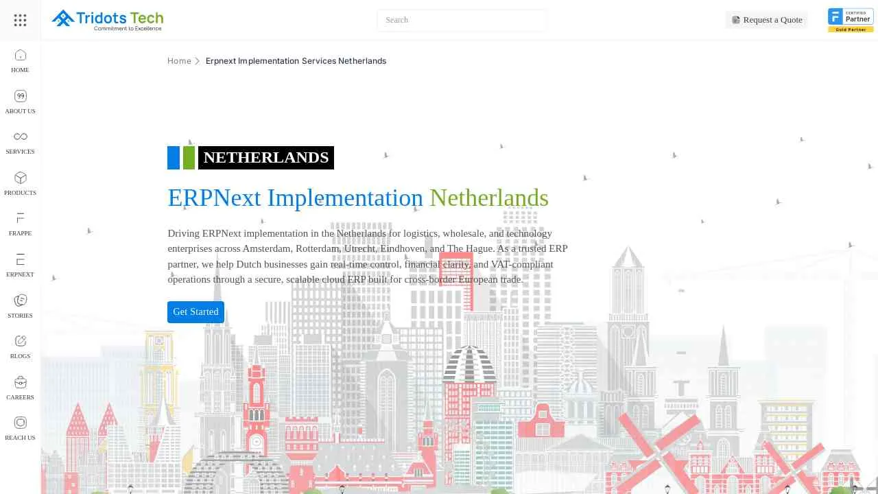 ERPNext Implementation Services in the Netherlands | Tridots Tech