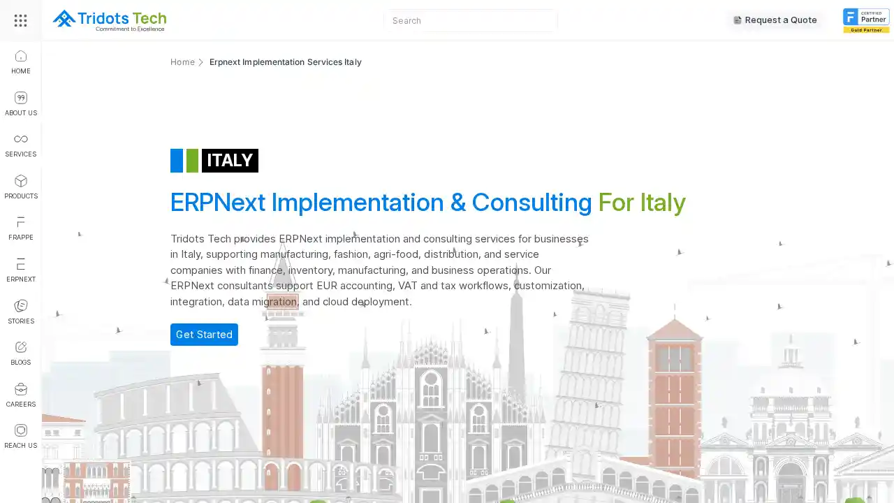 ERPNext Implementation Services in Italy | Tridots Tech